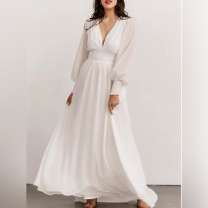 NWT BALTIC BORN Olivia Maxi Dress White Large